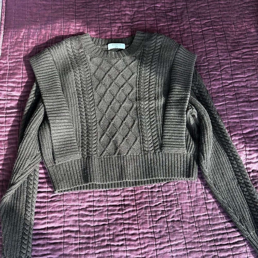 Aritzia Seek Sweater, Brown Rich Cocoa Color